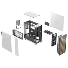Fractal Design North Chalk White TG Clear — image 5