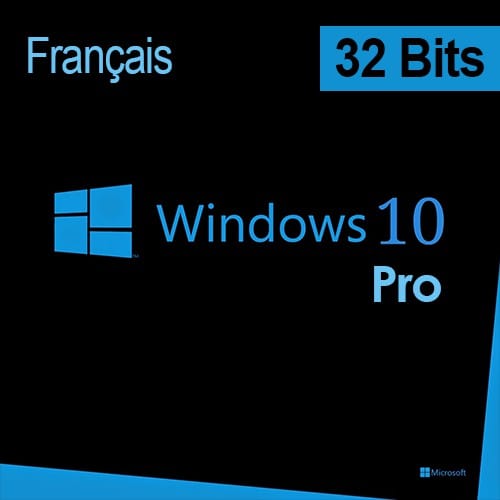 ترخيص Microsoft Windows 10 Pro 32 bits بالفرنسية (أصلي + DVD) — صورة 1