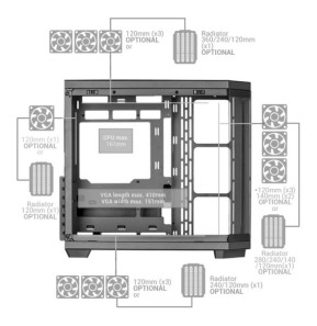 Mars Gaming MC-3TCORE (Blanc)