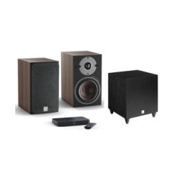 Dali Oberon 1 C Noyer foncé + Sound Hub Compact + SUB C-8 D Noir