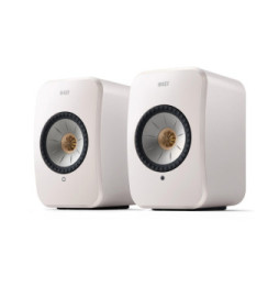 KEF LSX II Blanc + Audio-Technica AT-LP70XBT Blanc
