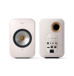 KEF LSX II Blanc + Audio-Technica AT-LP70XBT Blanc