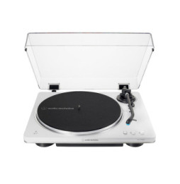 KEF LSX II Soundwave by Terence Conran + Audio-Technica AT-LP70XBT Blanc