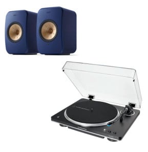 KEF LSX II Bleu Cobalt + Audio-Technica...