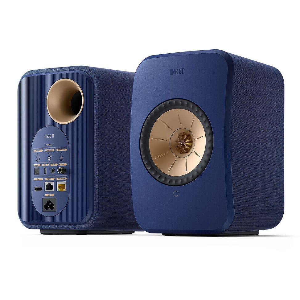 KEF LSX II Bleu Cobalt + Audio-Technica AT-LP70XBT Noir — image 5