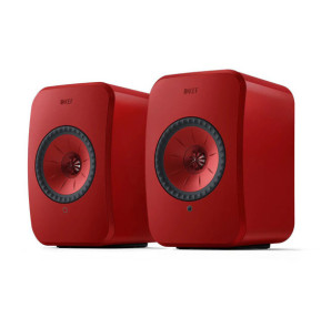 KEF LSX II Rouge + Audio-Technica AT-LP70XBT Noir