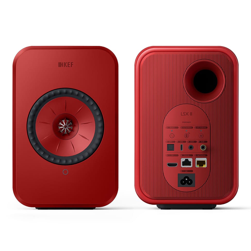 KEF LSX II Rouge + Audio-Technica AT-LP70XBT Noir — image 5