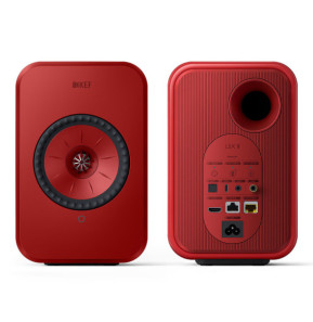 KEF LSX II Rouge + Audio-Technica AT-LP70XBT Noir