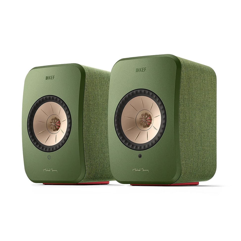 KEF LSX II Vert + Audio-Technica AT-LP70XBT Noir — image 4