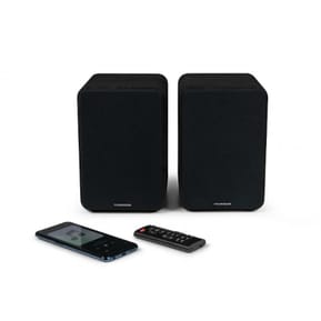 Thomson WS600DUO - Enceinte Bibliothèque Stéréo Bois Noir avec Télécommande — image 2