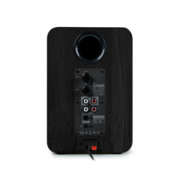 Thomson WS600DUO - Enceinte Bibliothèque Stéréo Bois Noir avec Télécommande