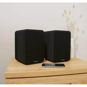 Thomson WS600DUO - Enceinte Bibliothèque Stéréo Bois Noir avec Télécommande — image 4