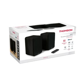 Thomson WS600DUO - Enceinte Bibliothèque Stéréo Bois Noir avec Télécommande — image 5