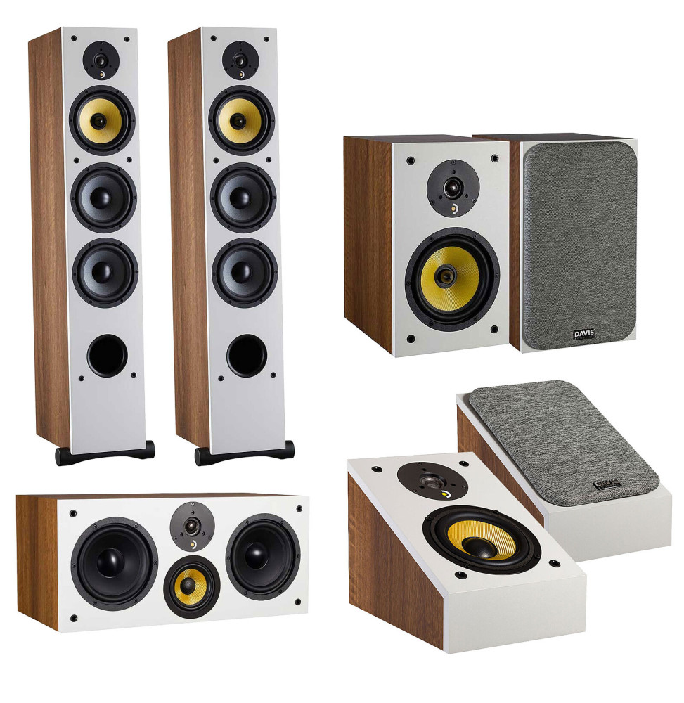 Davis Acoustics Pack Ariane 7 GM Atmos Noyer