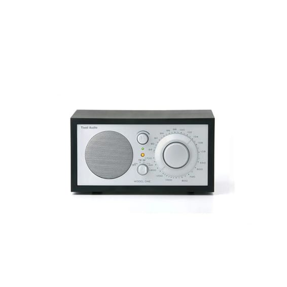 Tivoli Audio Enceinte Numérique Radio AM/FM/AUX Modèle One en Bois Argent