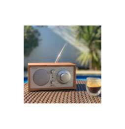 Tivoli Audio Enceinte Numérique Radio AM/FM/AUX Modèle One en Bois Marron
