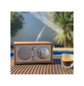 Tivoli Audio Enceinte Numérique Radio AM/FM/AUX Modèle One en Bois Marron