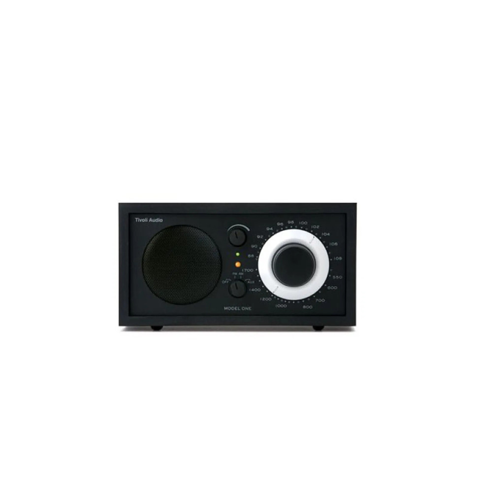 Tivoli Audio Enceinte Numérique Radio AM/FM/AUX Modèle One en Bois Noir