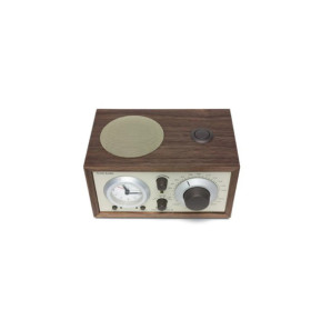 Tivoli Audio Radio-Réveil Sans Fil Modèle Three Bluetooth 5.1 avec Syntoniseur AM/FM Marron