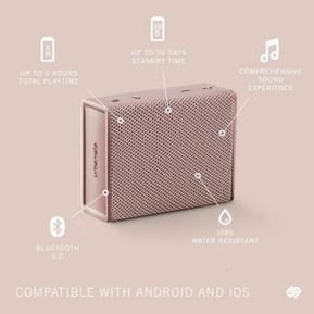 Urbanista Enceinte Bluetooth 5.0 IPX5 Sydney Portable et Légère avec Câble de Charge Rose — image 2