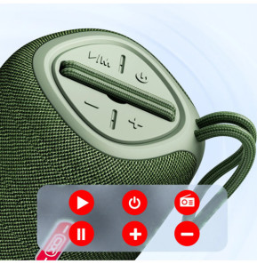 XO Enceinte Bluetooth Compact avec Dragonne Kaki