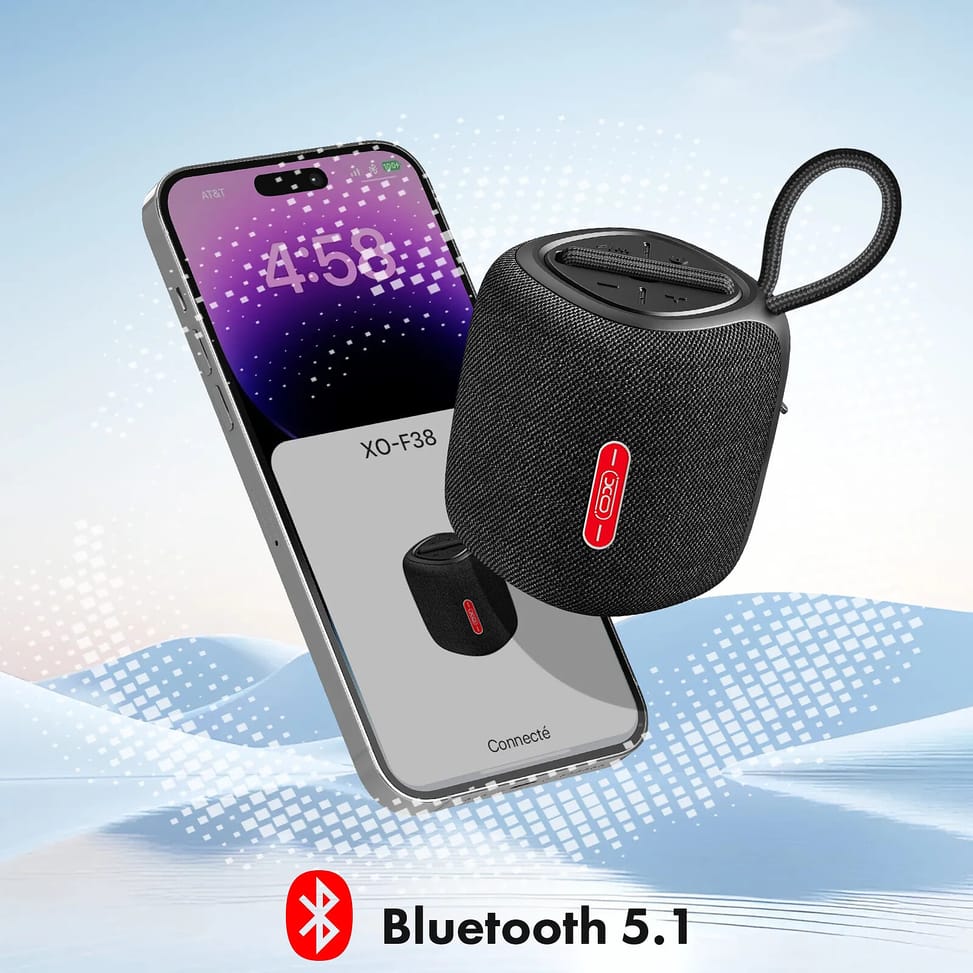 XO Enceinte Bluetooth Compact avec Dragonne Noir — image 3