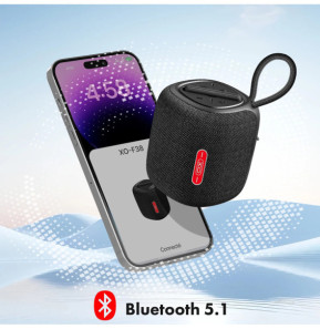 XO Enceinte Bluetooth Compact avec Dragonne Noir