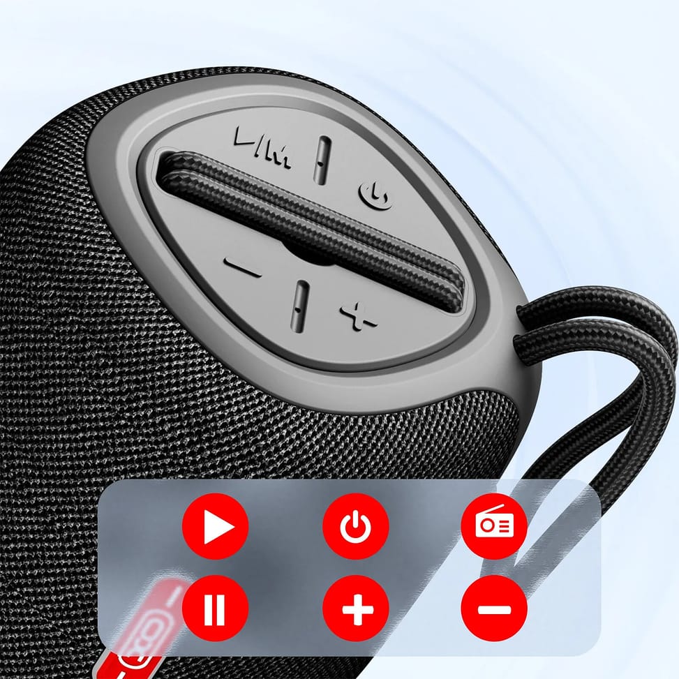 XO Enceinte Bluetooth Compact avec Dragonne Noir — image 5