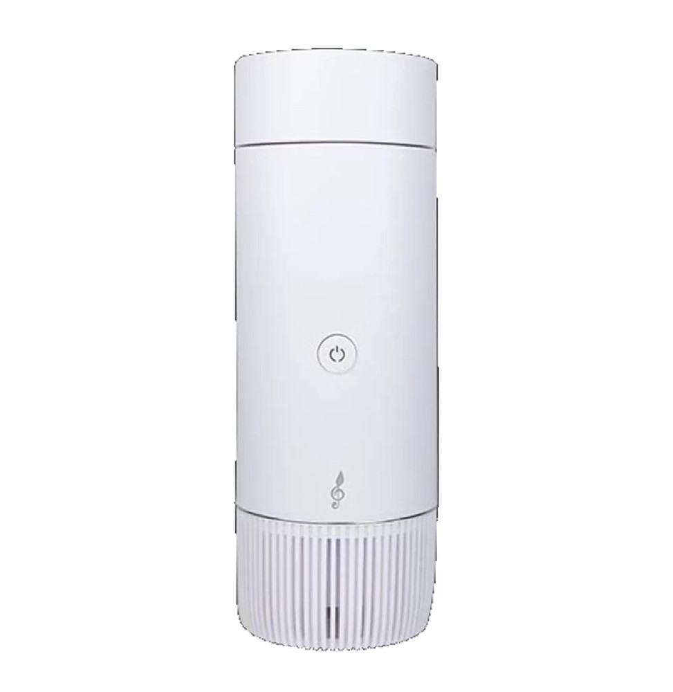 AROMASOUND Coffret Fraîcheur et Vitalité Enceinte Bluetooth Lantao avec Humidificateur Blanc