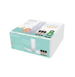 AROMASOUND Coffret Fraîcheur et Vitalité Enceinte Bluetooth Lantao avec Humidificateur Blanc