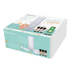 AROMASOUND Coffret Fraîcheur et Vitalité Enceinte Bluetooth Lantao avec Humidificateur Blanc — image 4