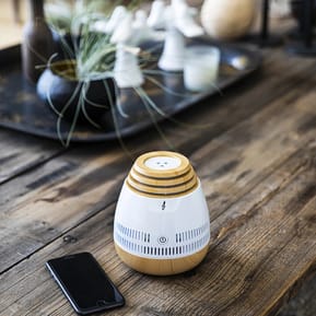 AROMASOUND Enceinte Audio Symphoney Lumineuse avec Diffuseur d'Huiles Essentielles Blanc — image 3