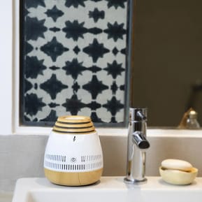 AROMASOUND Enceinte Audio Symphoney Lumineuse avec Diffuseur d'Huiles Essentielles Blanc — image 4