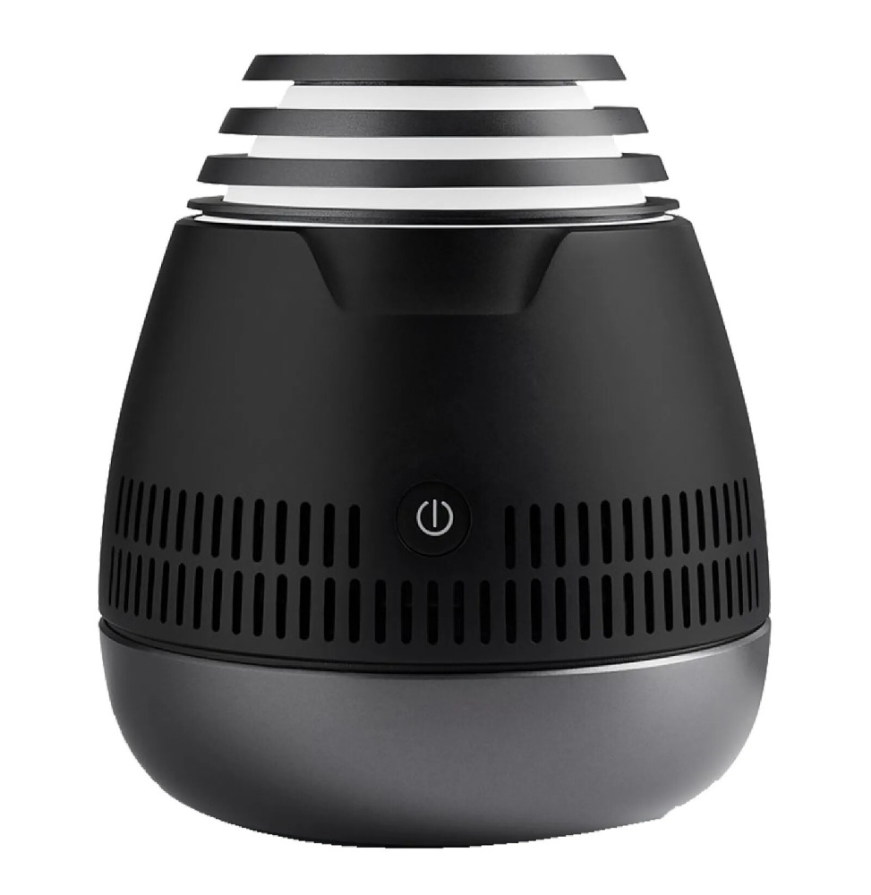 AROMASOUND Enceinte Audio Symphoney Lumineuse avec Diffuseur d'Huiles Essentielles Noir