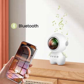 Avizar Enceinte Bluetooth Astronaute LED RGB Compact Blanc — image 3