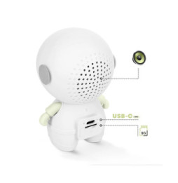 Avizar Enceinte Bluetooth Astronaute LED RGB Compact Blanc