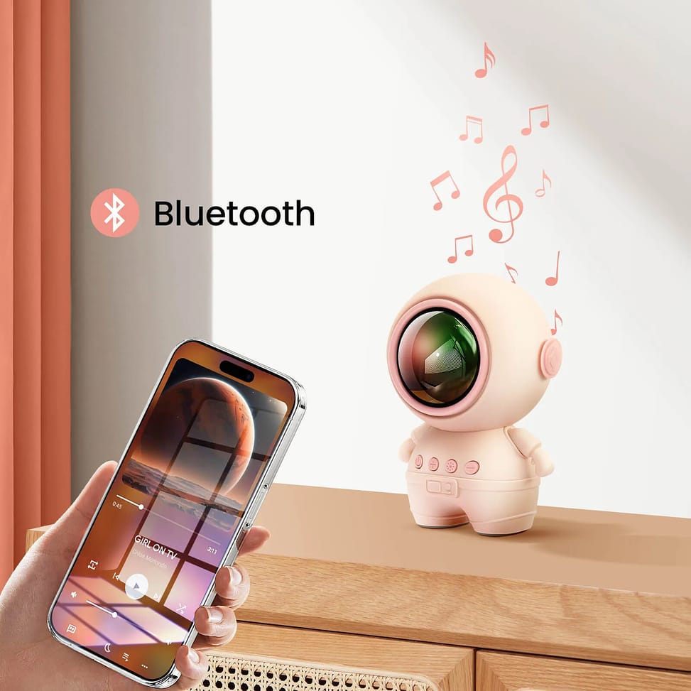 Avizar Enceinte Bluetooth Astronaute LED RGB Compact Rose — image 3