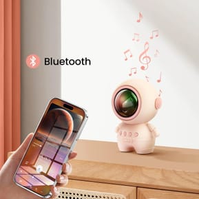 Avizar Enceinte Bluetooth Astronaute LED RGB Compact Rose — image 3