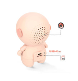 Avizar Enceinte Bluetooth Astronaute LED RGB Compact Rose