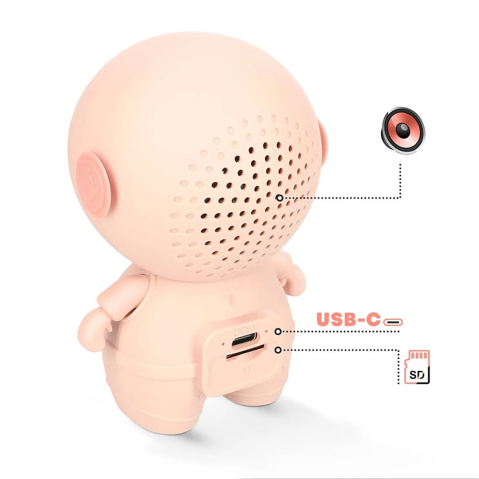 Avizar Enceinte Bluetooth Astronaute LED RGB Compact Rose — image 5