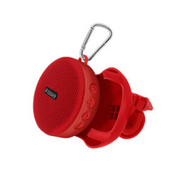 Avizar Enceinte Bluetooth Vélo Haut-parleur Sport 5W Sans-fil Étanche IPX7 Rouge