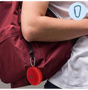 Avizar Enceinte Bluetooth Vélo Haut-parleur Sport 5W Sans-fil Étanche IPX7 Rouge