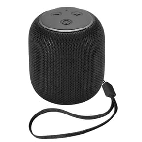 Avizar Mini Enceinte Bluetooth Radio FM et Slot Micro-SD Portable avec Dragonne noir