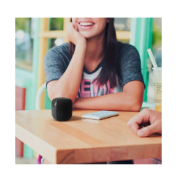 Avizar Mini Enceinte Bluetooth Radio FM et Slot Micro-SD Portable avec Dragonne noir