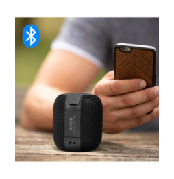 Avizar Mini Enceinte Bluetooth Radio FM et Slot Micro-SD Portable avec Dragonne noir