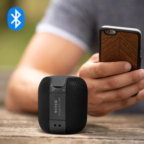 Avizar Mini Enceinte Bluetooth Radio FM et Slot Micro-SD Portable avec Dragonne noir — image 4