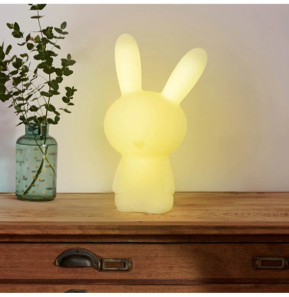 BIGBEN BTLSRABBIT - Enceinte portable sans fil lumineuse et veilleuse Lapin
