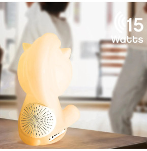 BIGBEN BTLSUNICORN - Enceinte portable sans fil lumineuse et veilleuse Licorne