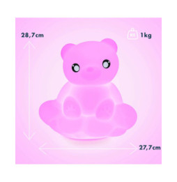 BIGBEN BTLSWBEAR - Enceinte sans fil lumineuse murale et veilleuse Ourson sur son nuage