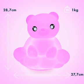 BIGBEN BTLSWBEAR - Enceinte sans fil lumineuse murale et veilleuse Ourson sur son nuage — image 3